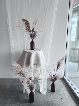 Flower Delivery Vancouver-The Dried Bottle Arrangement-Dried Flower Arrangements-Florist-The Wild Bunch Flower Shop