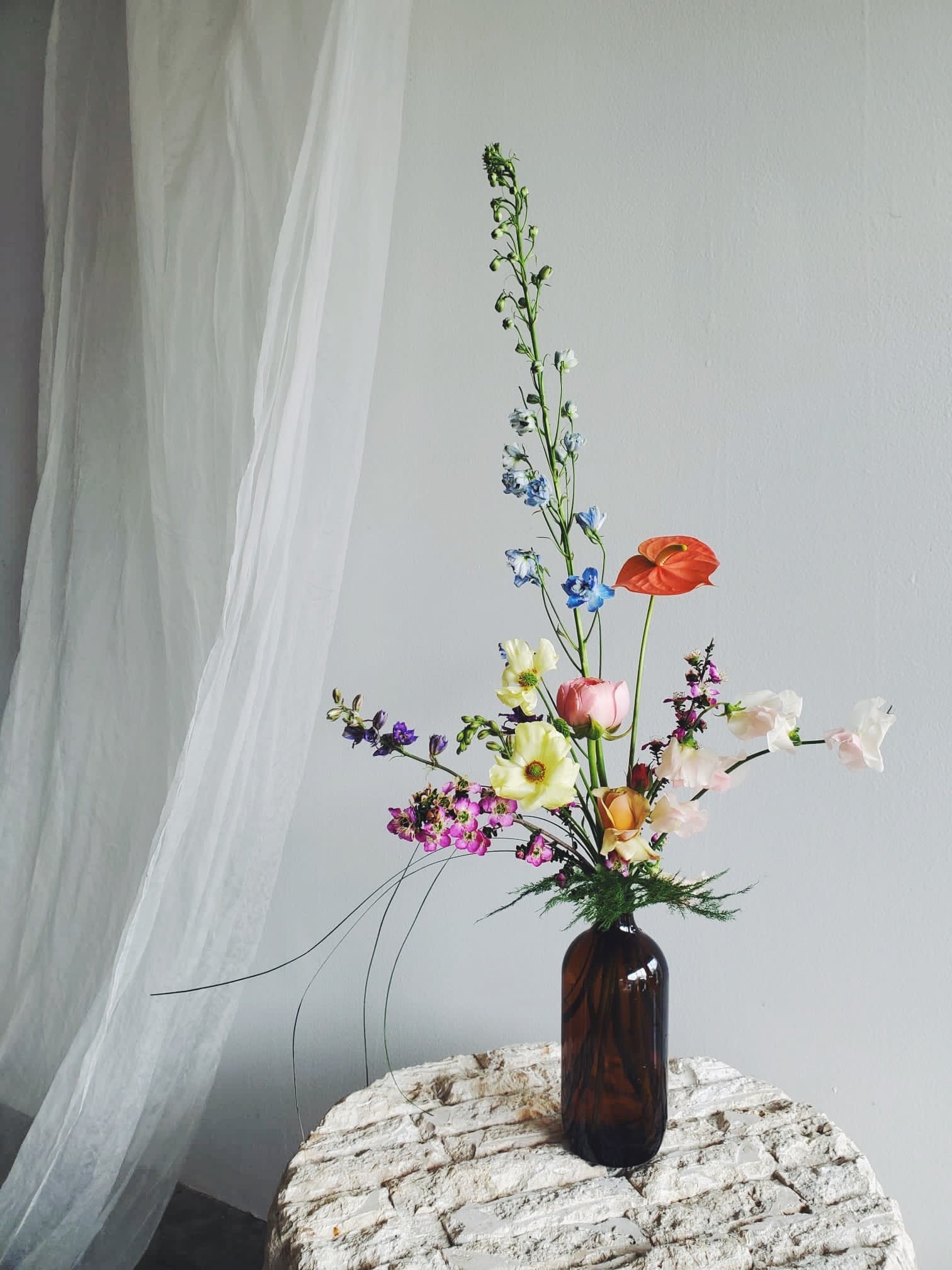 Flower Delivery Vancouver-The Bottle Arrangement-Flower Arrangements-Florist-The Wild Bunch Flower Shop