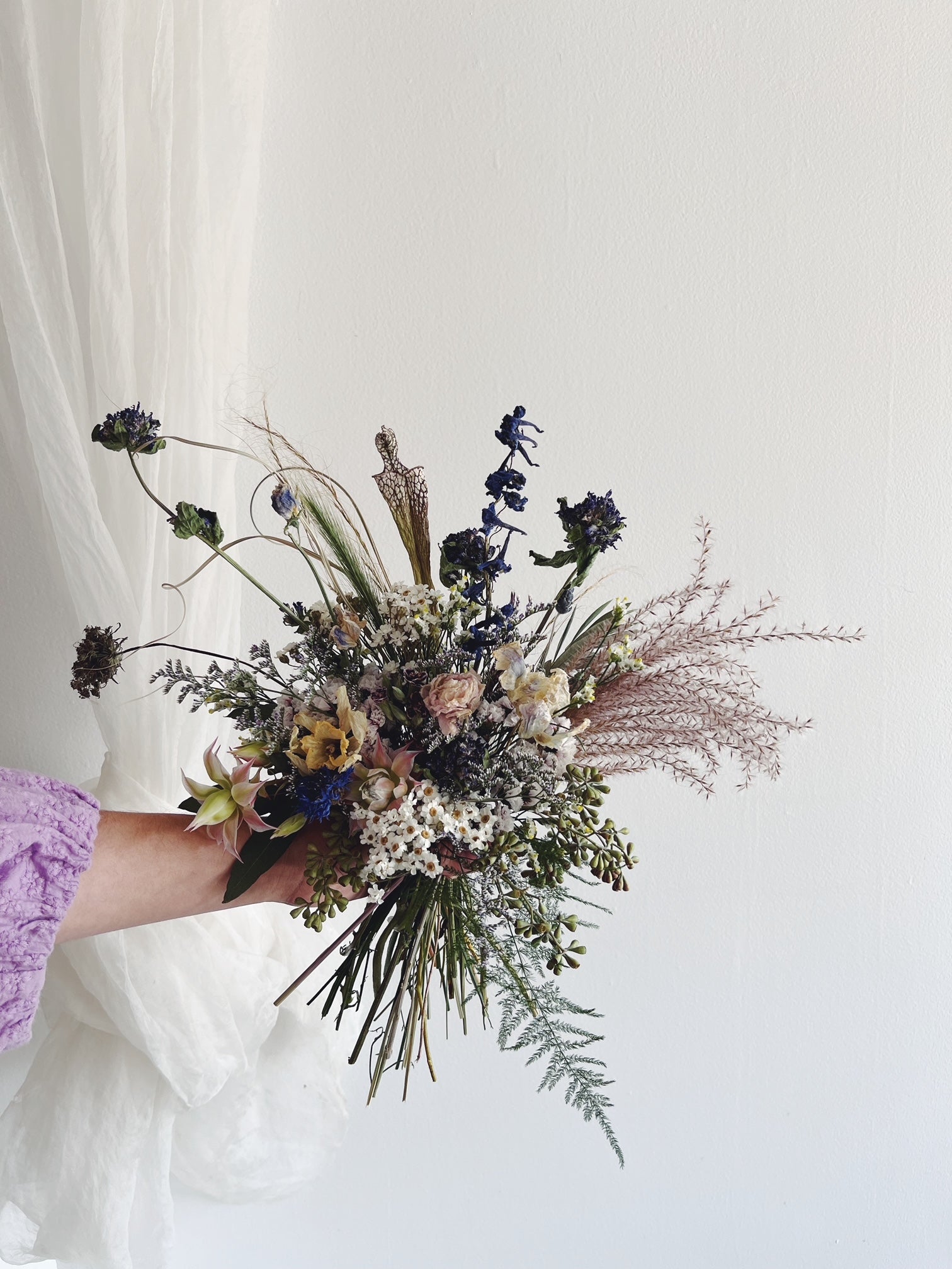 Flower Delivery Vancouver-The Dried Bridal Bouquet-Wedding Flowers-Florist-The Wild Bunch Flower Shop