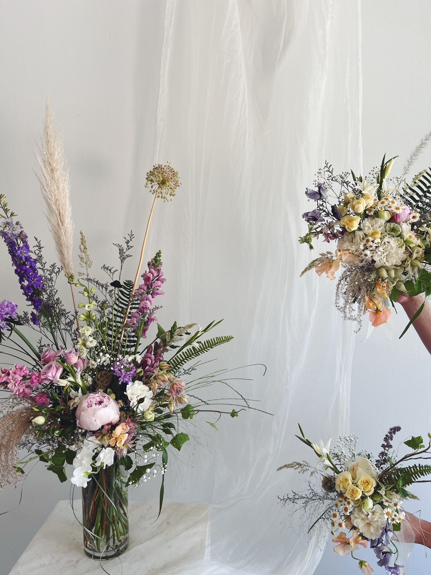 Flower Delivery Vancouver-Wedding Vase Arrangements-Wedding Flowers-Florist-The Wild Bunch Flower Shop