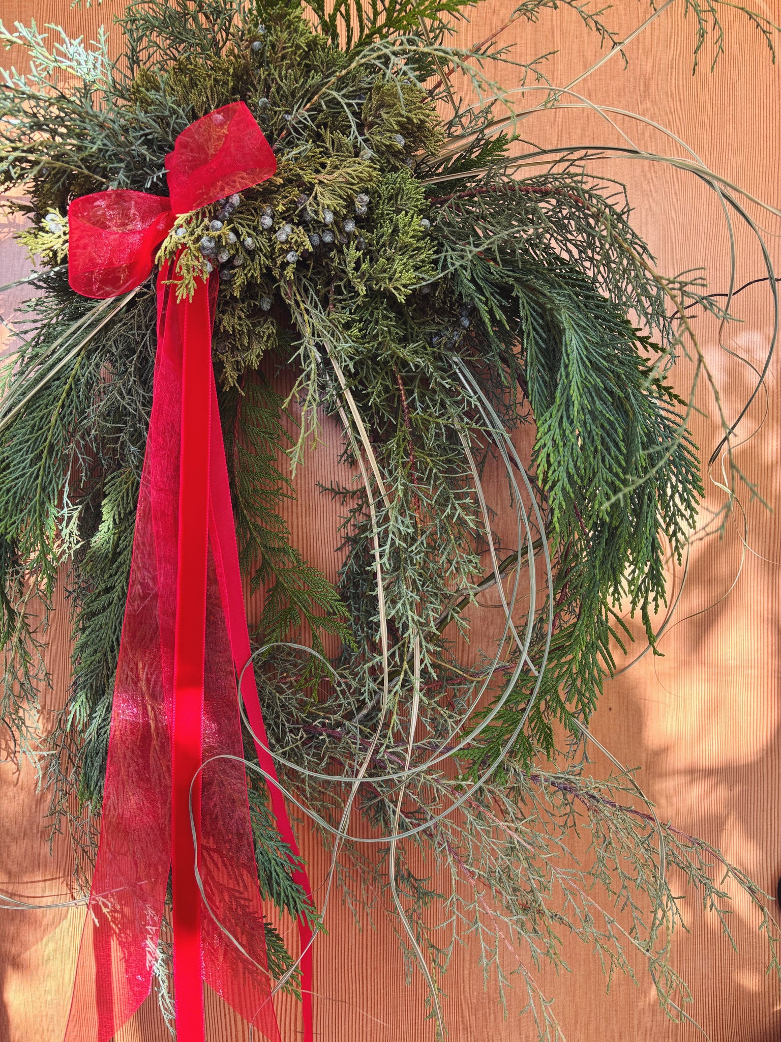 Flower Delivery Vancouver-Holiday Freestyle Wreath-Wreaths-Florist-The Wild Bunch Flower Shop