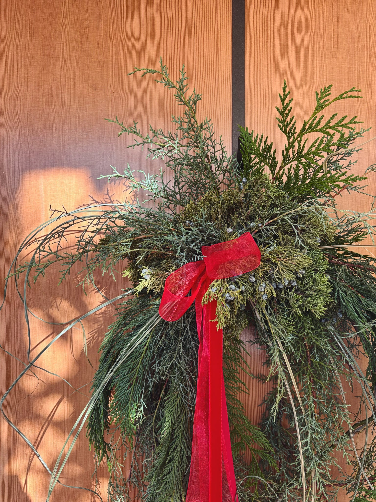 Flower Delivery Vancouver-Holiday Freestyle Wreath-Wreaths-Florist-The Wild Bunch Flower Shop