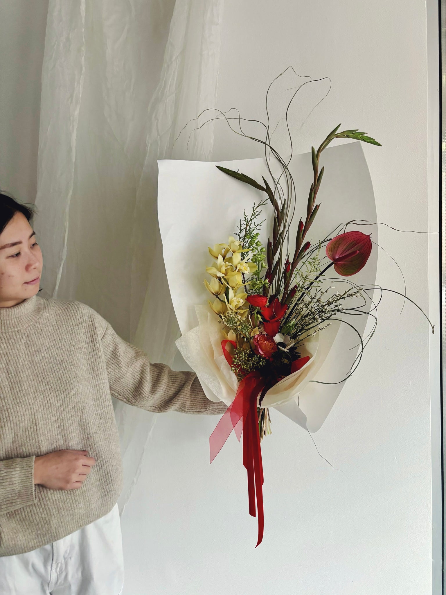 Flower Delivery Vancouver-Holiday Flower Forward Bouquet-Flower Bouquets-Florist-The Wild Bunch Flower Shop