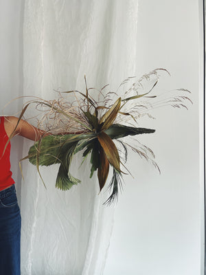 Flower Delivery Vancouver-Grassy Palm Wall Hanging-Wall Hangings-Florist-The Wild Bunch Flower Shop