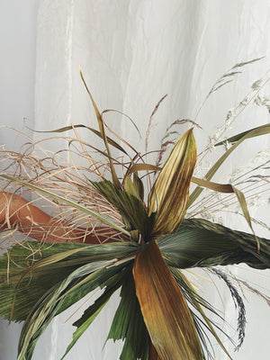 Flower Delivery Vancouver-Grassy Palm Wall Hanging-Wall Hangings-Florist-The Wild Bunch Flower Shop