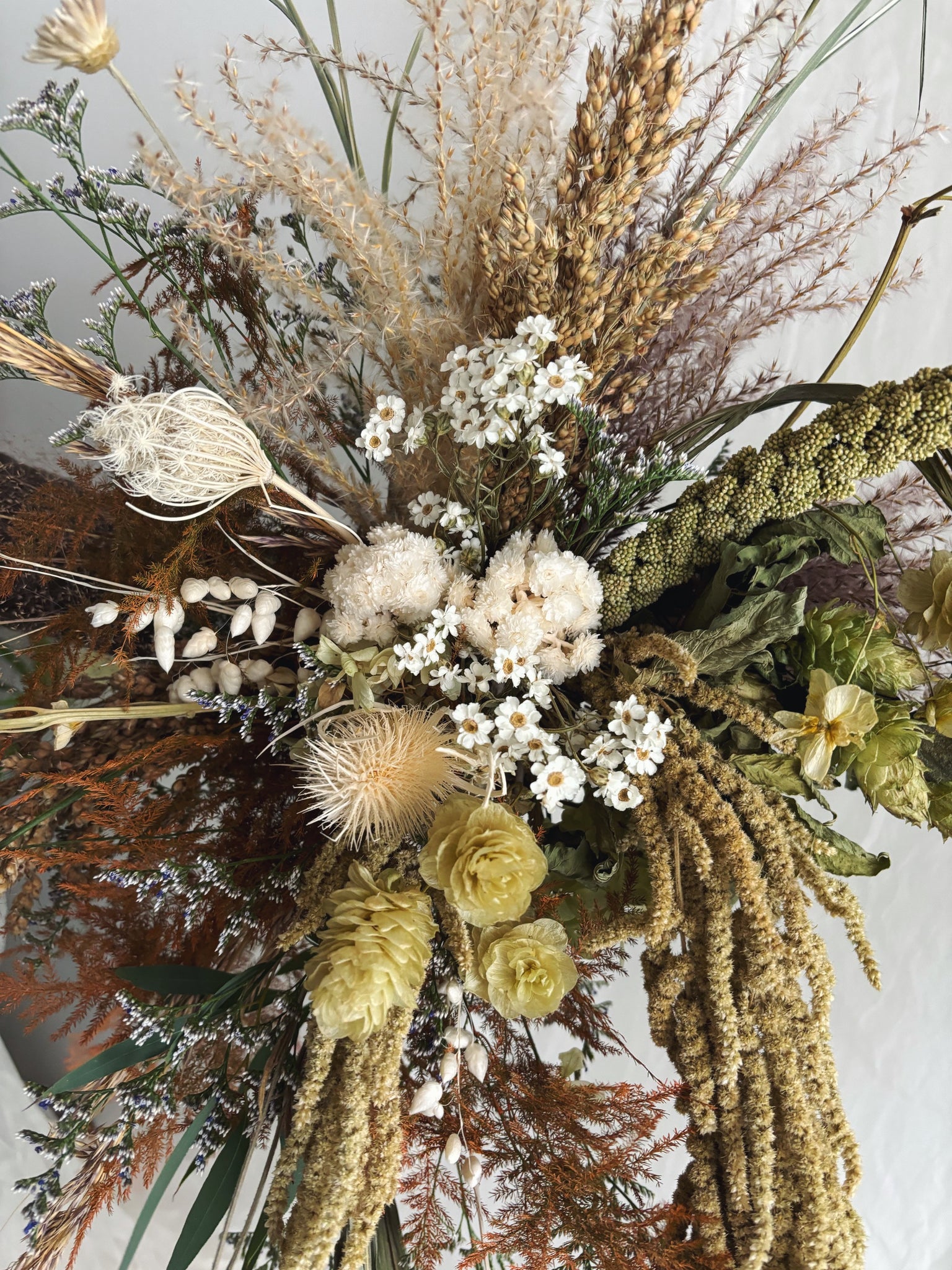 Flower Delivery Vancouver-Copper & Hops Dried Wall Hanging-Wall Hangings-Florist-The Wild Bunch Flower Shop