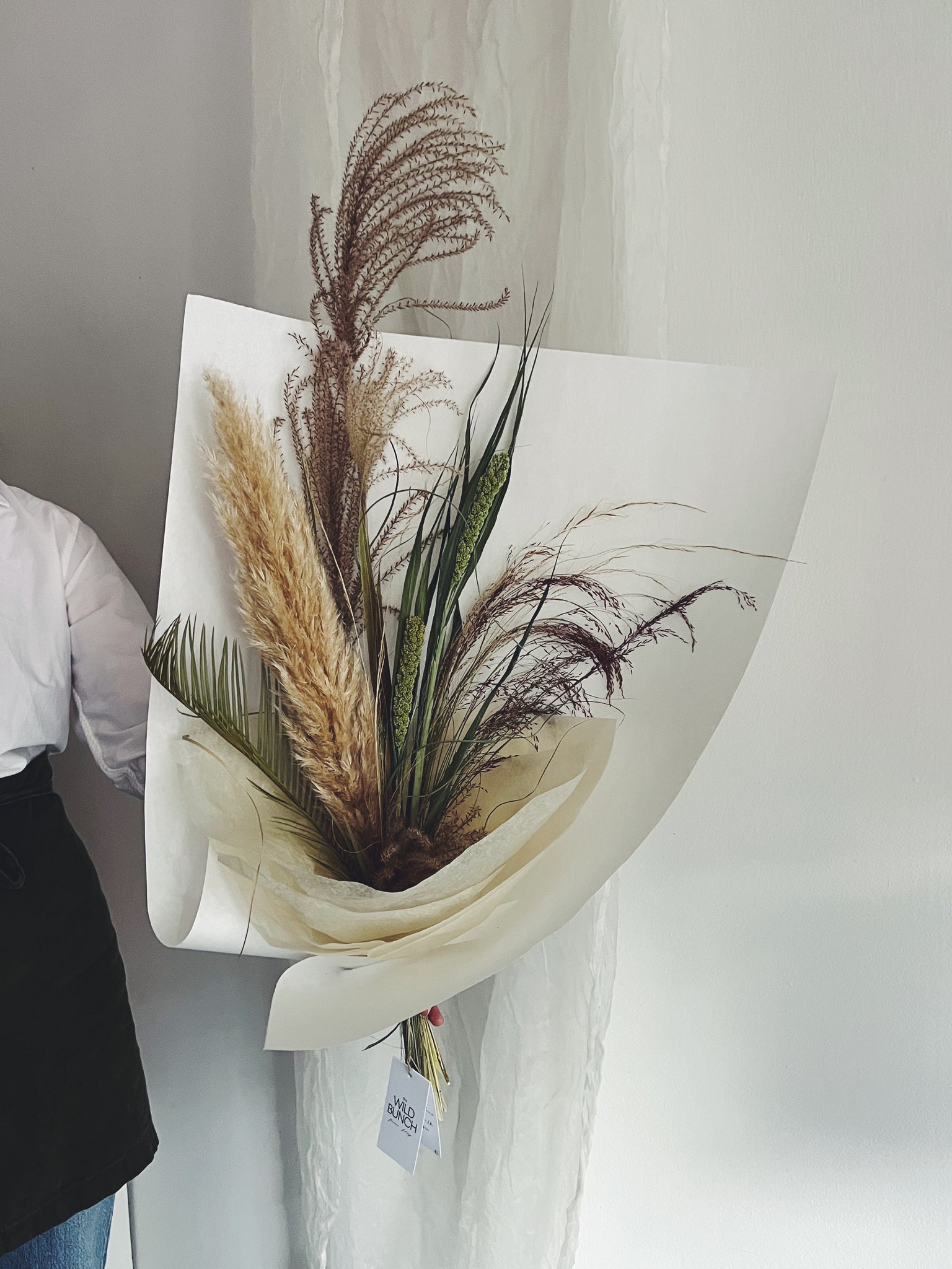 Flower Delivery Vancouver-Grassy Sago Bouquet-Dried Flower Bouquets-Florist-The Wild Bunch Flower Shop