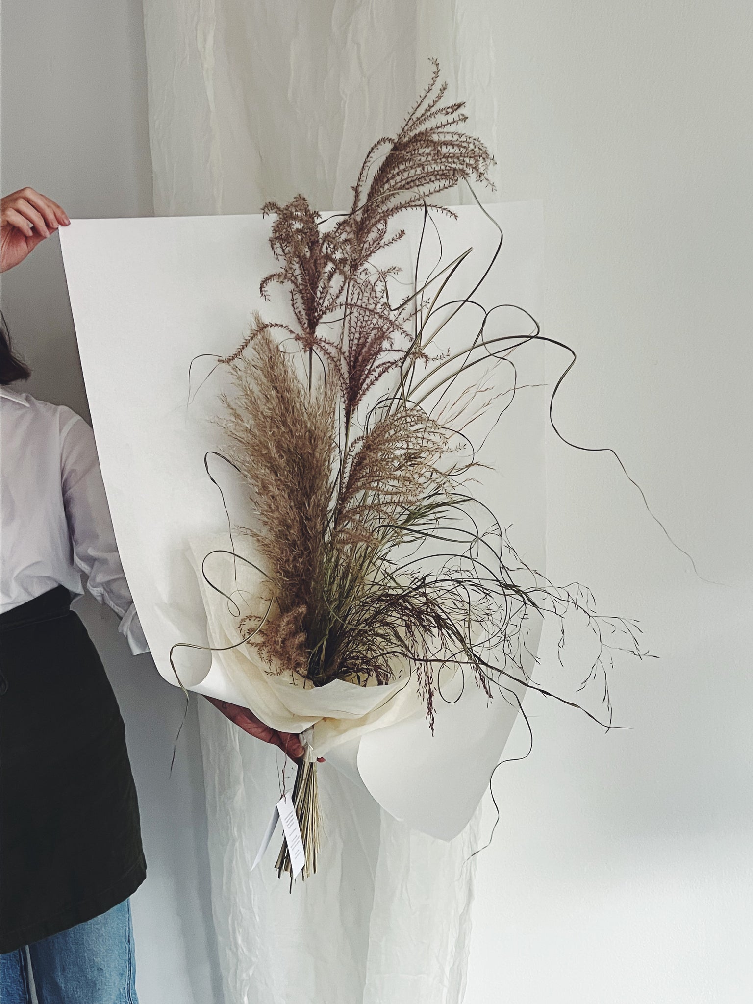 Flower Delivery Vancouver-Grassy Grassy Bouquet-Dried Flower Bouquets-Florist-The Wild Bunch Flower Shop