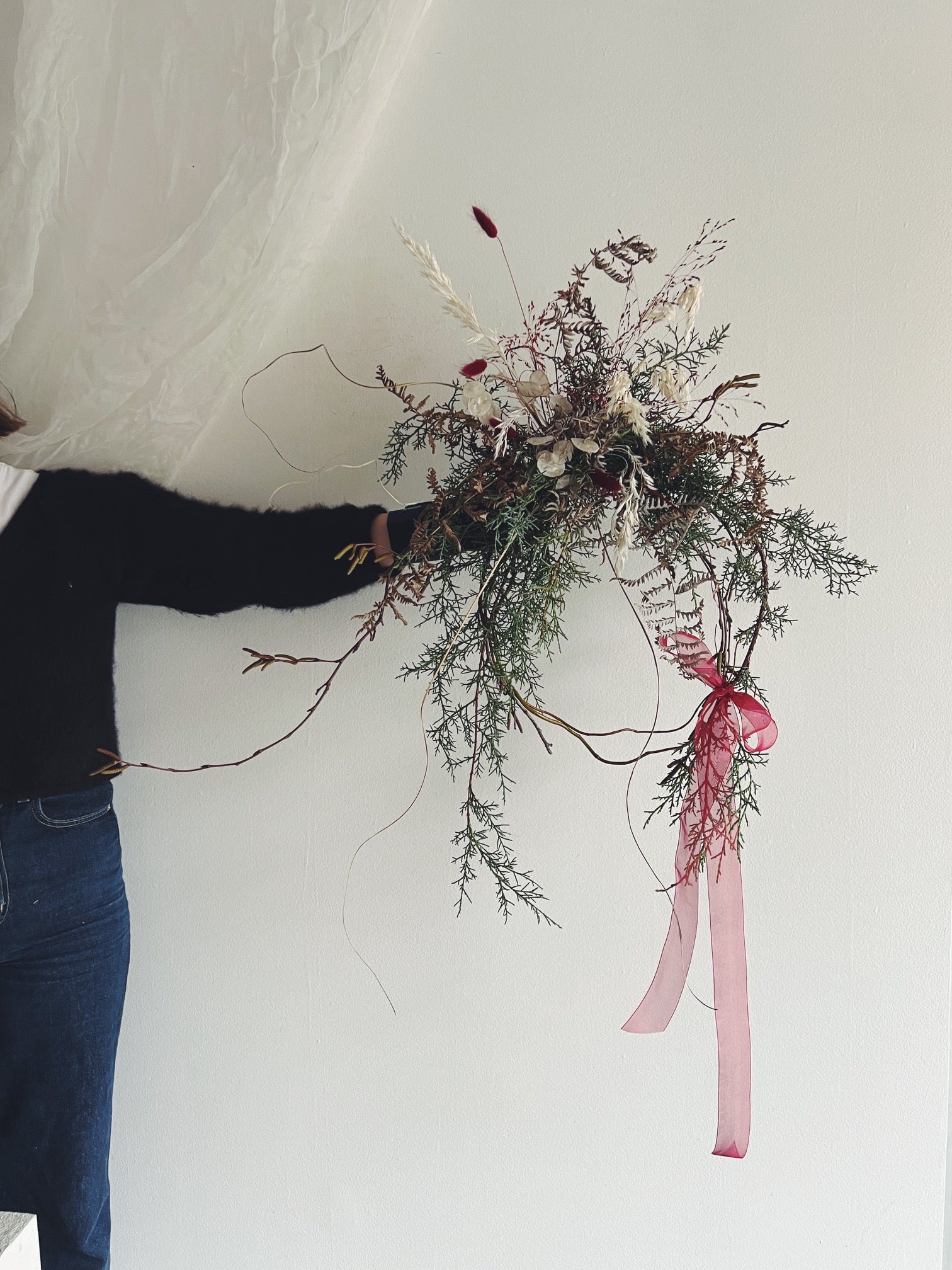 Flower Delivery Vancouver-Seasonal Freestyle Wreath-Wreaths-Florist-The Wild Bunch Flower Shop