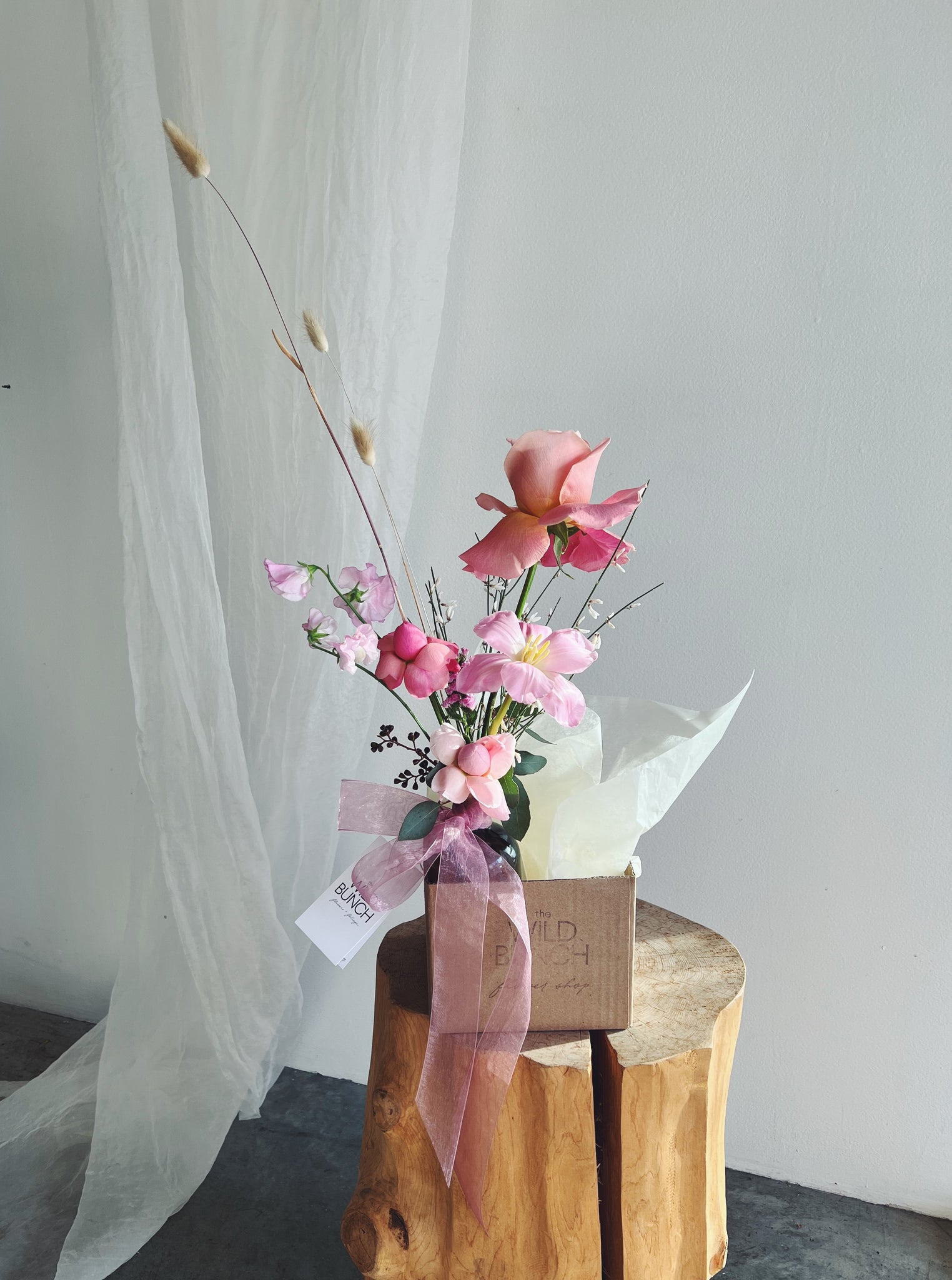 Flower Delivery Vancouver-The Valentine's Bottle Arrangement-Arrangements-Florist-The Wild Bunch Flower Shop