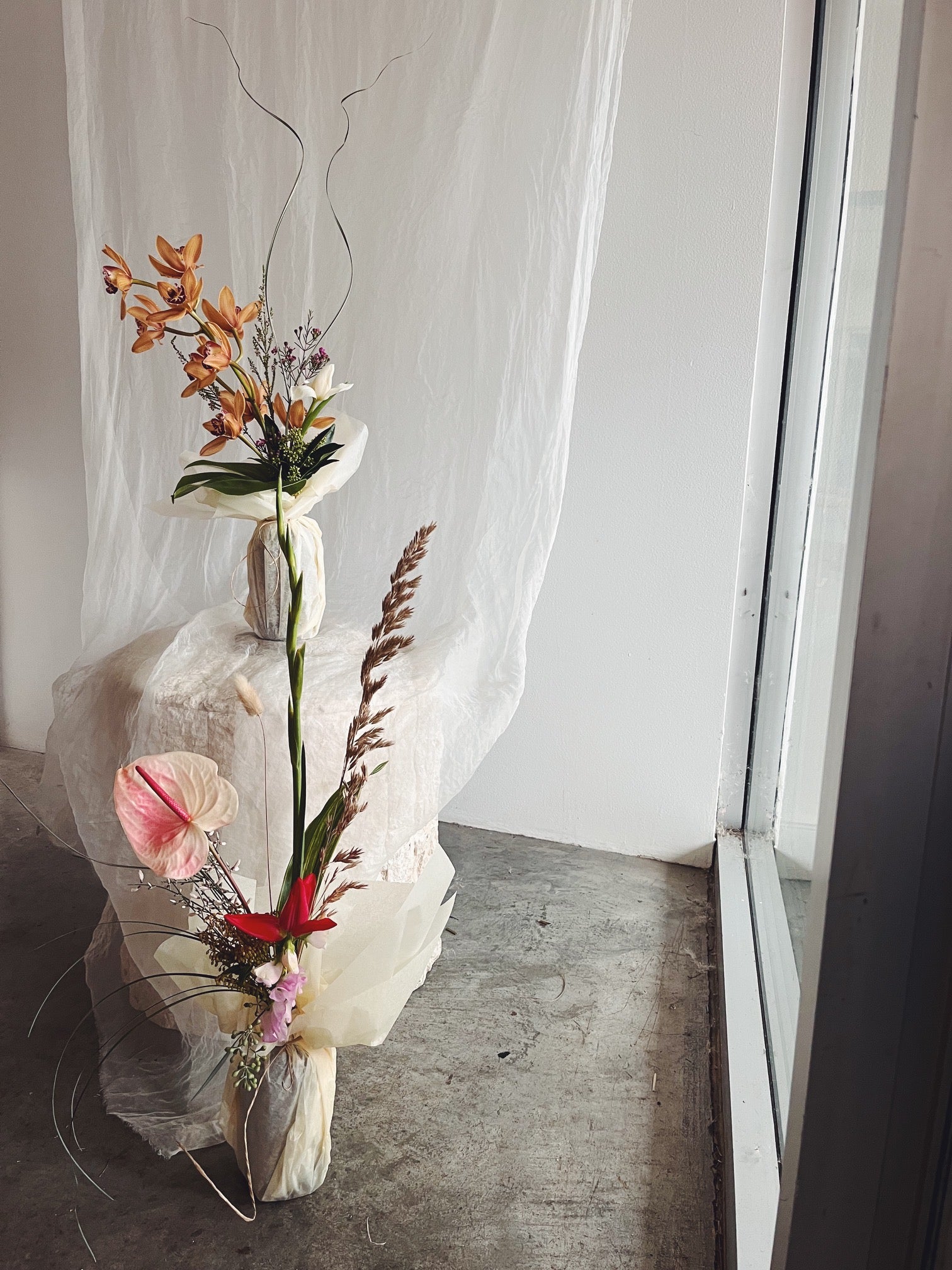 Flower Delivery Vancouver-The Valentine's Bottle Arrangement-Arrangements-Florist-The Wild Bunch Flower Shop