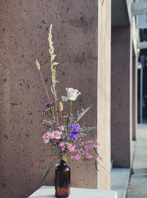 Flower Delivery Vancouver-The Valentine's Bottle Arrangement-Arrangements-Florist-The Wild Bunch Flower Shop