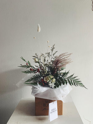 Arrangements - Holiday Bottle Arrangement - The Wild Bunch Flower Shop - The Wild Bunch Florist - Vancouver Flower Shop Delivery