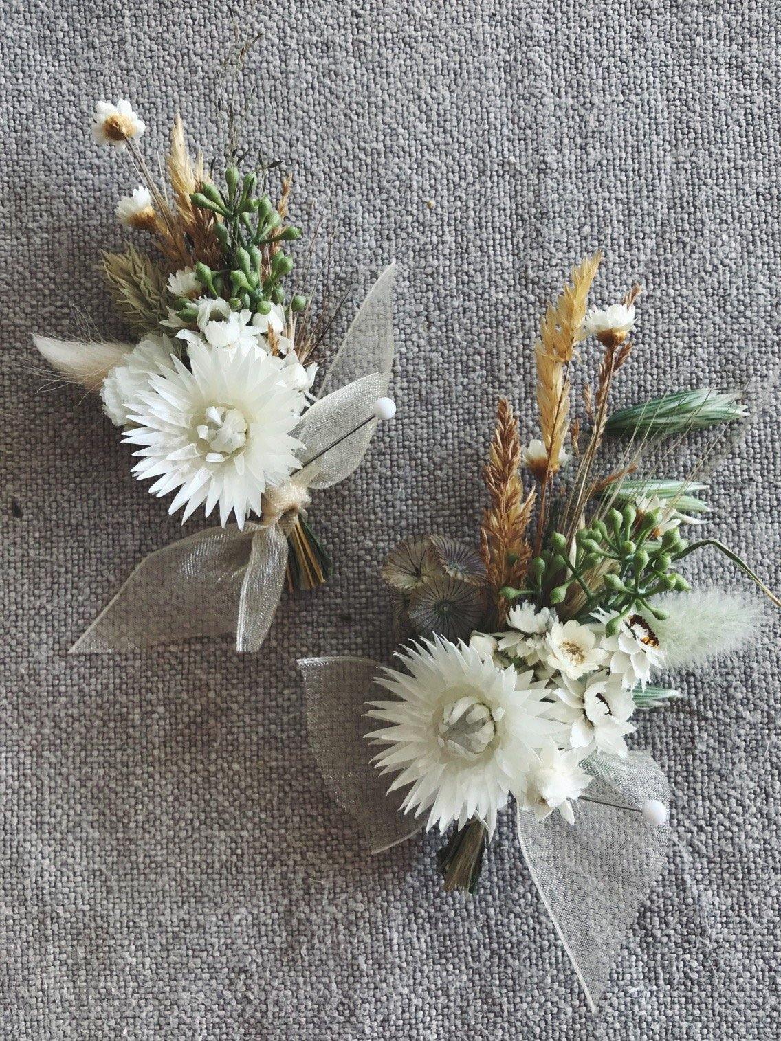 Weddings - Pin-On Wearable Flowers - The Wild Bunch Weddings - The Wild Bunch Florist - Vancouver Flower Shop Delivery