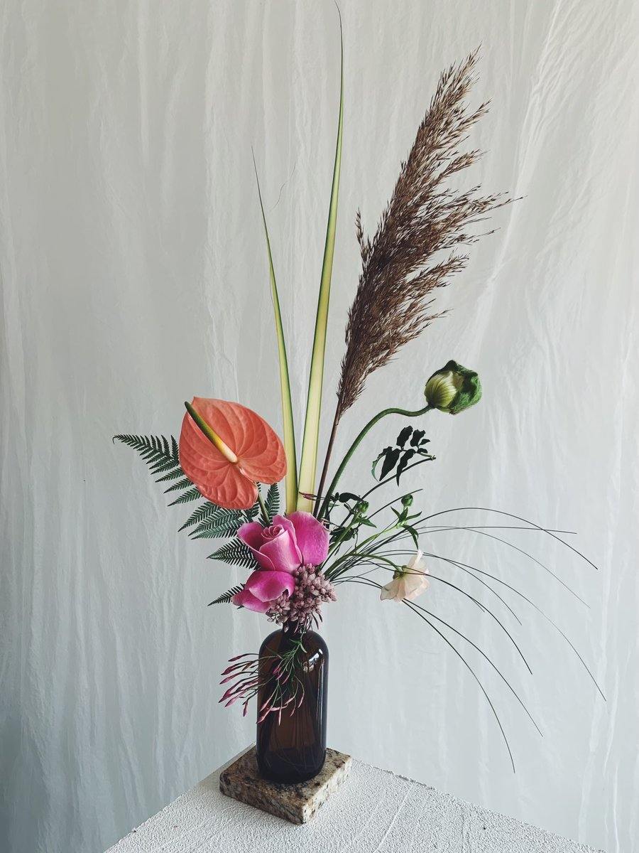 Arrangements - The Bottle Arrangement - The Wild Bunch Florals - The Wild Bunch Florist - Vancouver Flower Shop Delivery