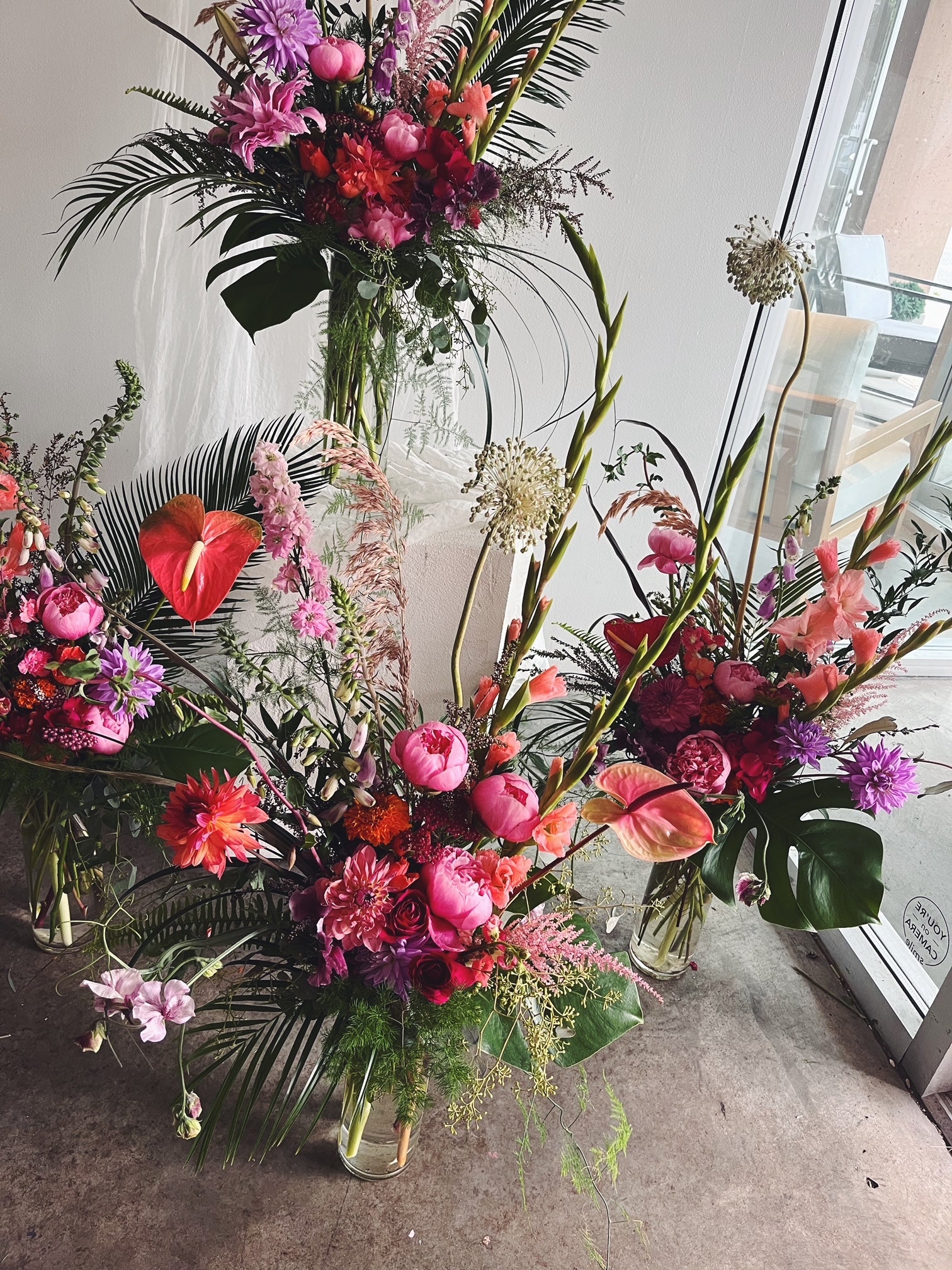 Flower Delivery Vancouver-Wedding Focal Arrangement-Weddings-Florist-The Wild Bunch Flower Shop