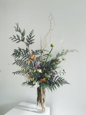 Arrangements - Holiday Focal Arrangement - The Wild Bunch Florals - The Wild Bunch Florist - Vancouver Flower Shop Delivery